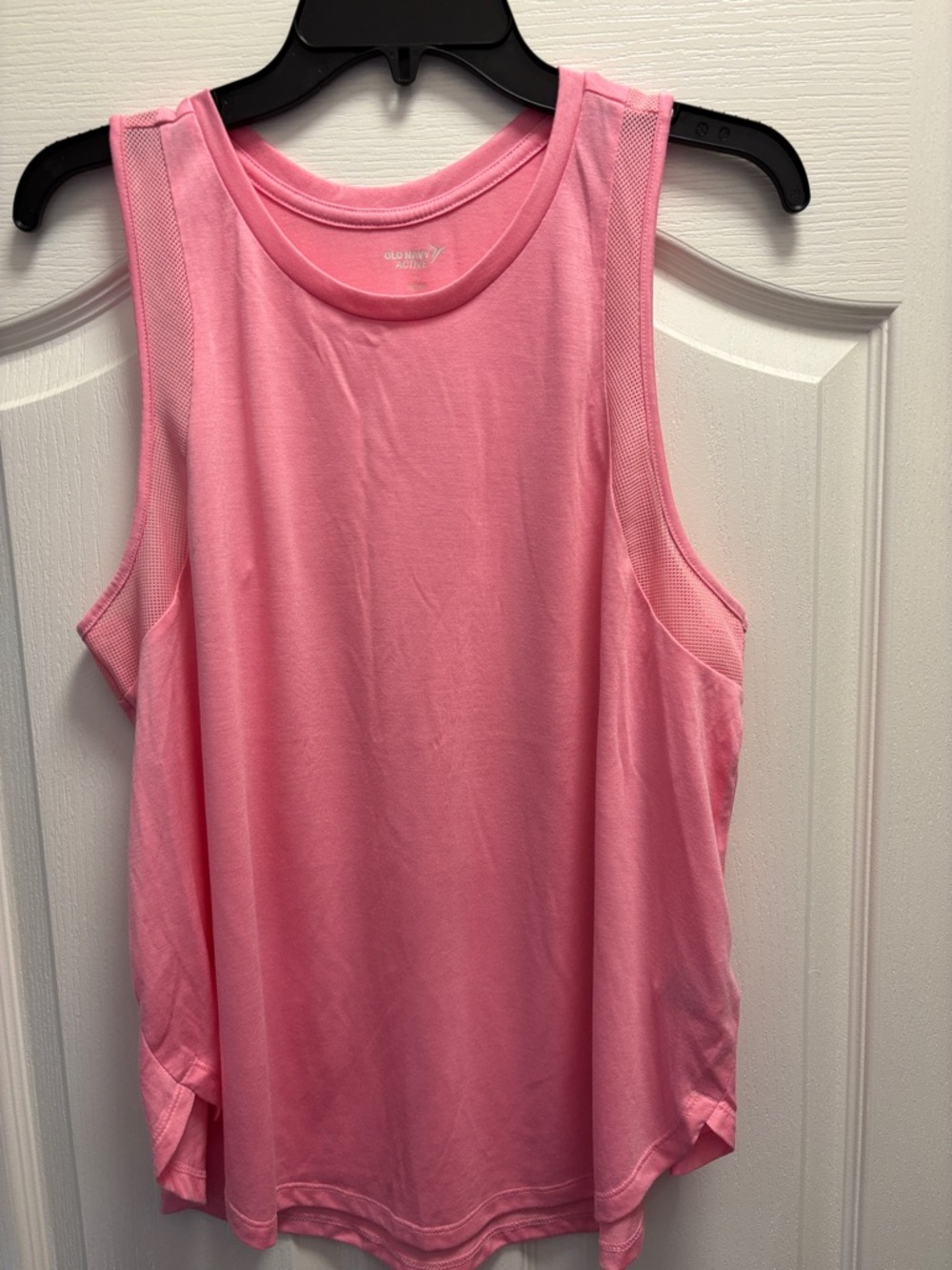 Old Navy Pink Mesh-Panel Athletic Tank Top